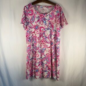 Lilly Pulitzer Pink and Blue Patterned Dress